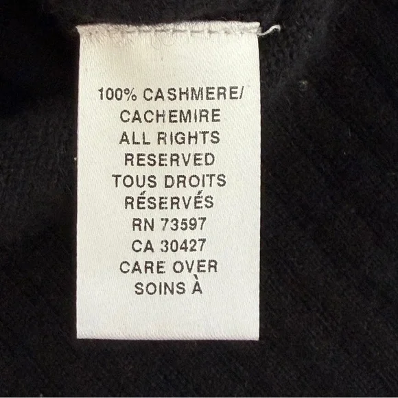 RAFFI 100% Cashmere Women Sweater ColorBlock Preppy Clueless Gray Black Magenta - Picture 10 of 12